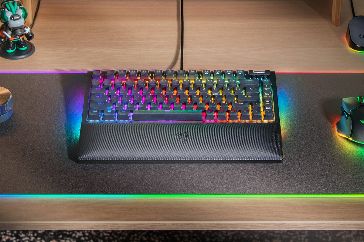 Razer BlackWidow V4 75% - Tastatur - Hintergrundbeleuchtung - TL: US, QWERTY, Ansicht 3