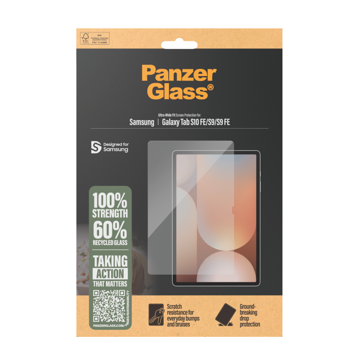 PanzerGlass Displayschutz Samsung Galaxy Tab S10 FE| S9|| Ultra-Wide..., Ansicht 3