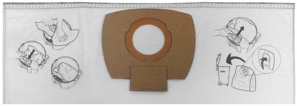 Makita Staubtüte - für Staubsauger (Packung mit 5), Ansicht 2
