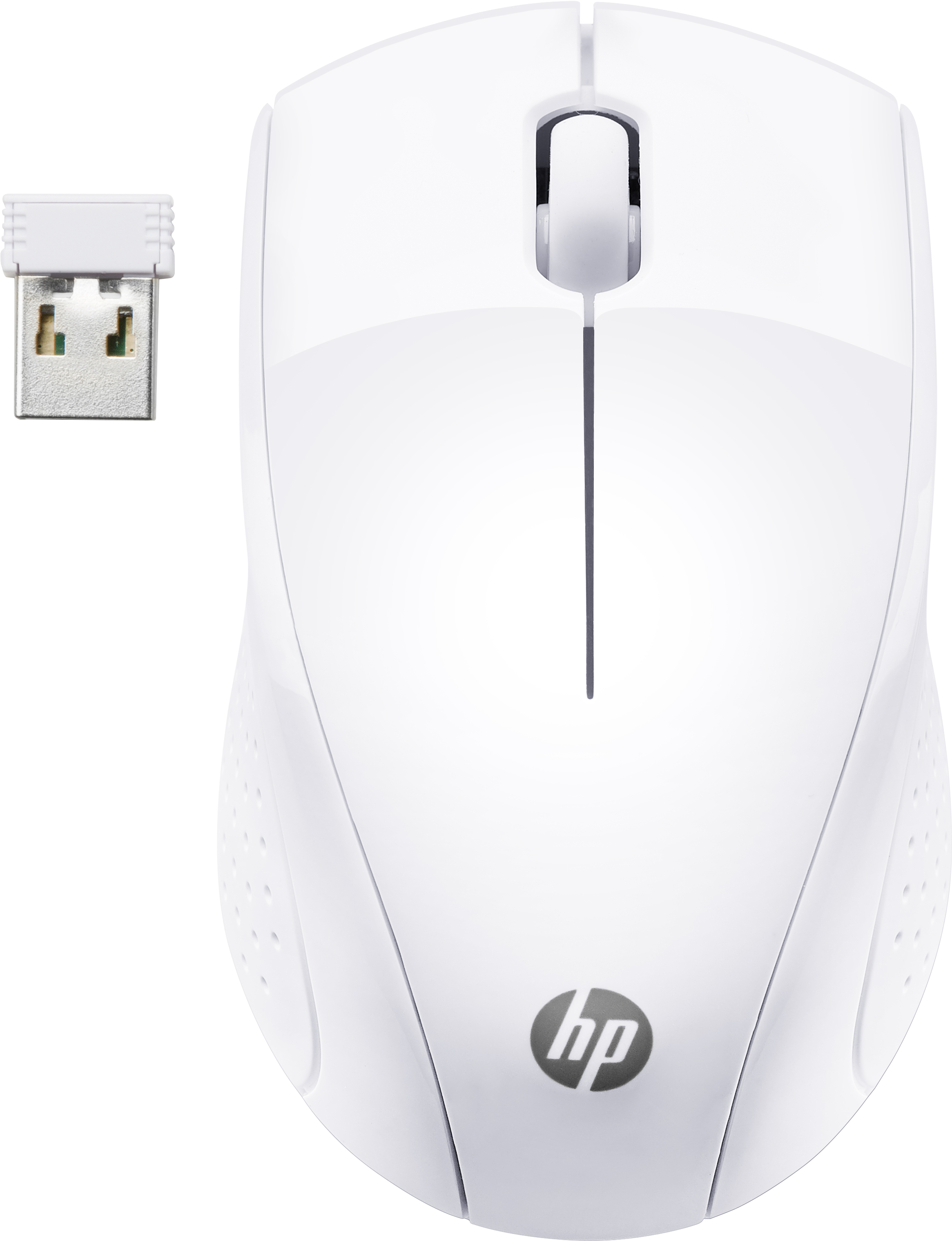 HP Wireless-Maus 220 (Snow White) - Optisch - RF Wireless - Weiß