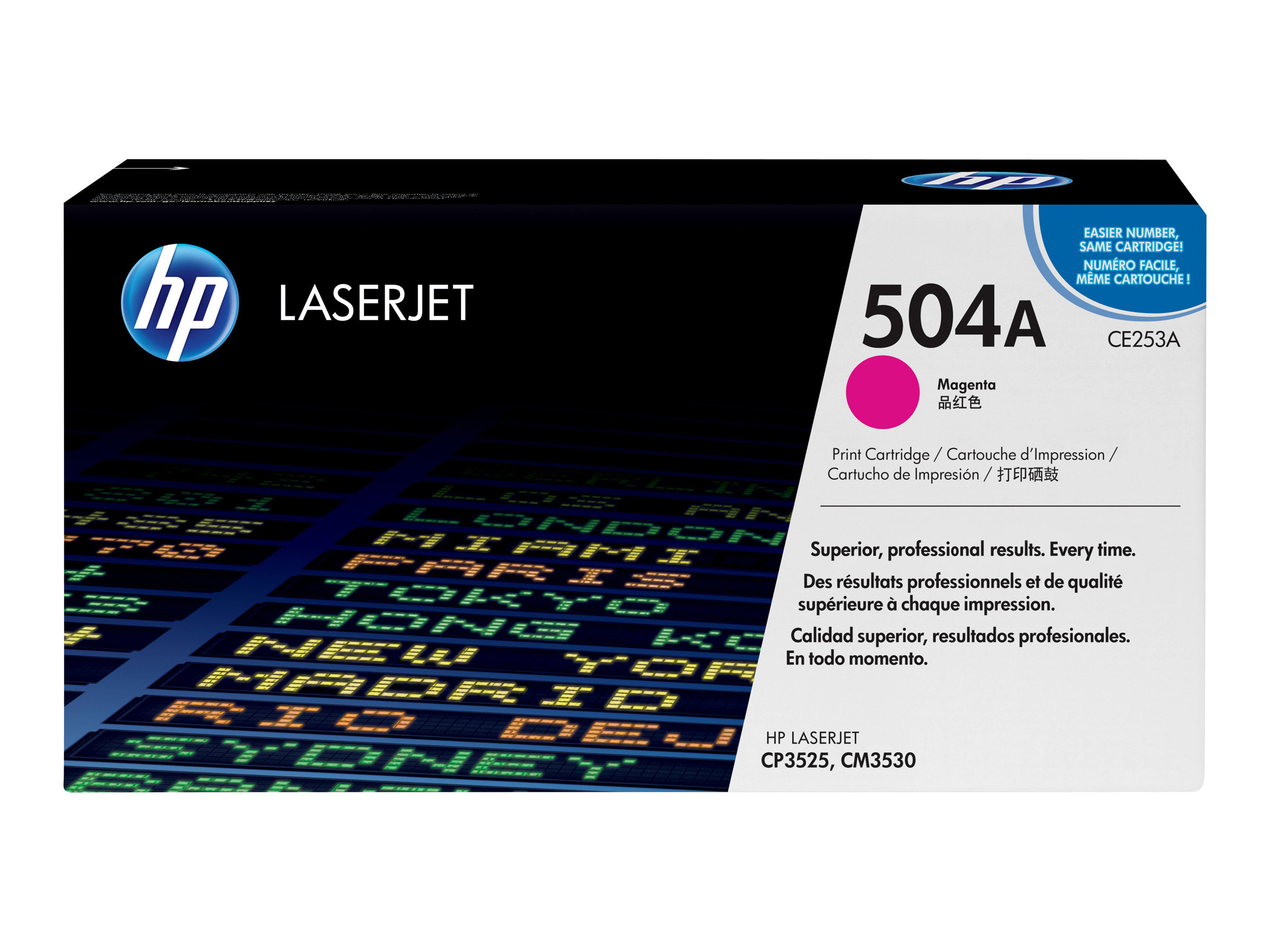 Toner CE253A / magenta / bis zu 7000 Seiten / für HP Color LaserJet CP3525,CM3530