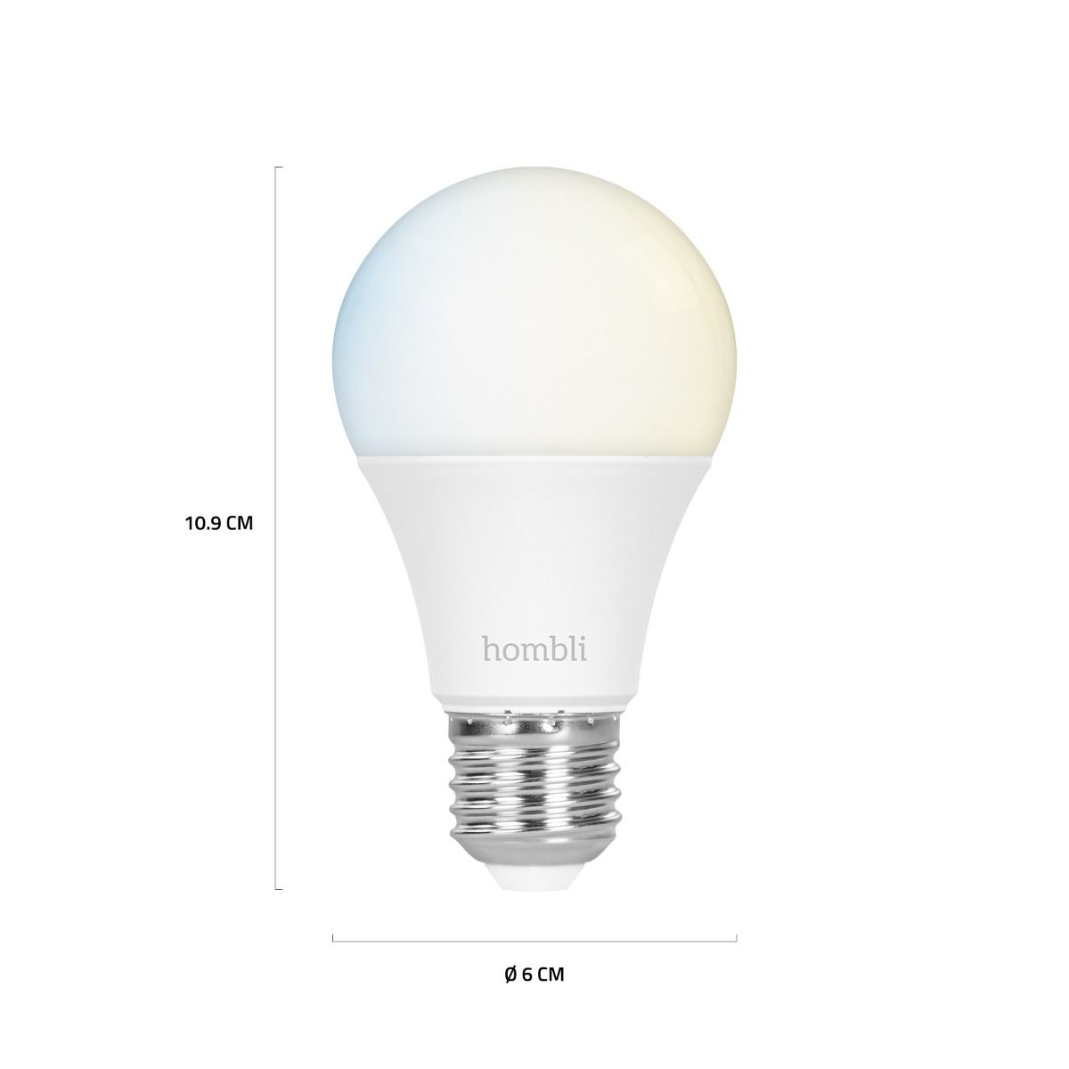 Hombli Smart Bulb E27 - Intelligentes Leuchtmittel - WLAN - Weiß - LED - Kunststoff - E27, Ansicht 2