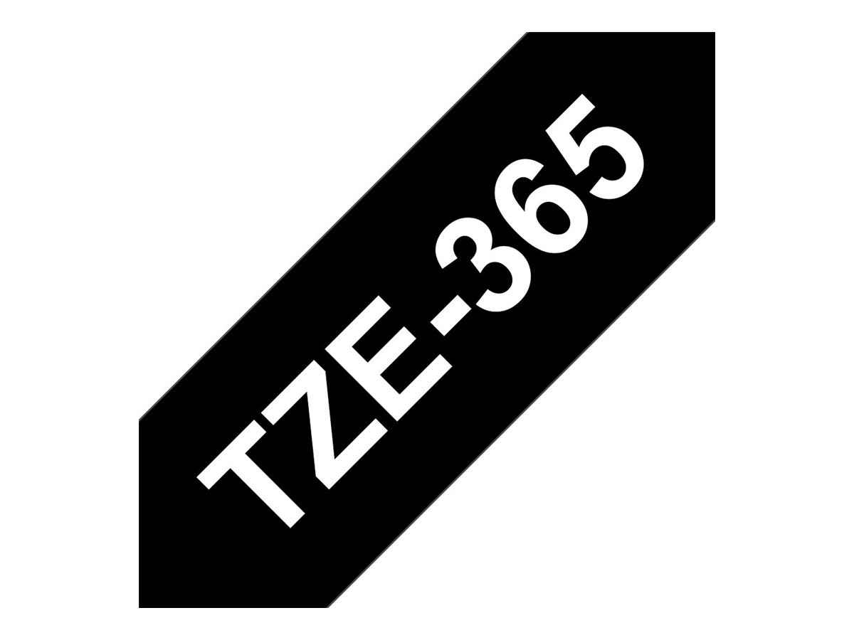 Brother TZe-365 - Weiß auf Schwarz - Rolle (3,6 cm x 8 m), Ansicht 3