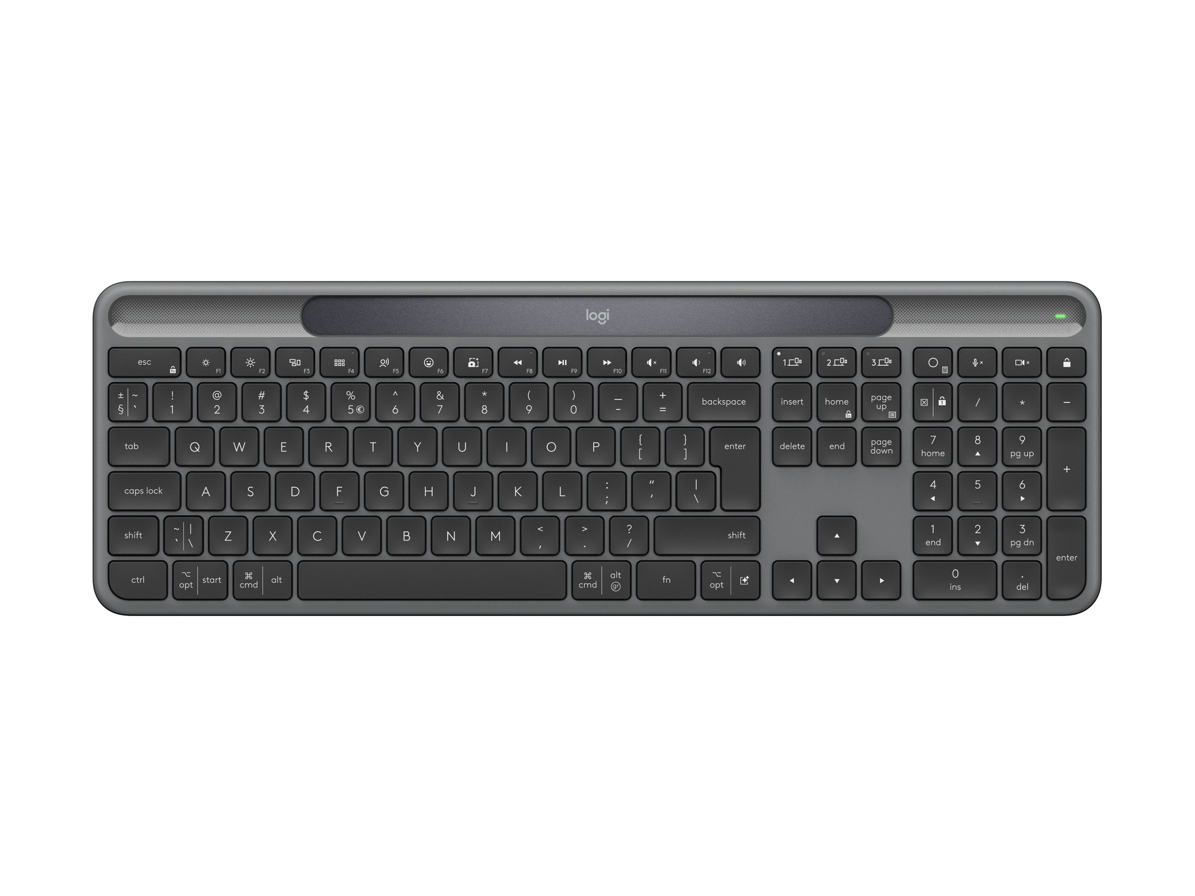 Logitech Signature Slim Solar+ K980 - Tastatur - TL: US, QWERTY, Ansicht 5