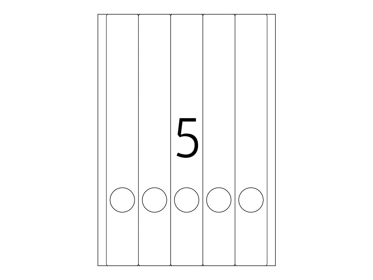 HERMA Special - Papier - matt - permanent selbstklebend - grün - 38 x 297 mm 100 Etikett(en) (20 Bogen x 5)