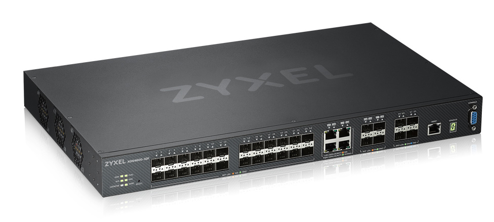 ZyXEL XGS4600-32F - Switch - L3 - managed - 24 x Gigabit SFP + 4 x Kombi-Gigabit-SFP + 4 x 10 Gigabit SFP+, Ansicht 2