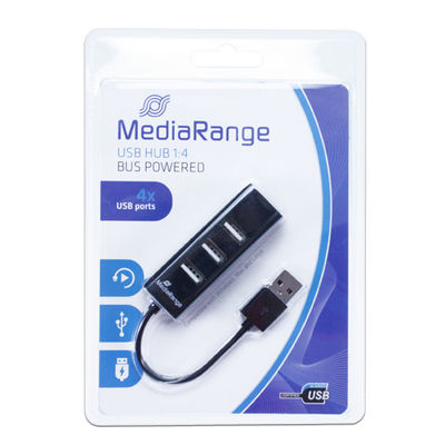 MEDIARANGE MRCS502 - Hub - 4 x USB 2.0 - Desktop, Ansicht 2