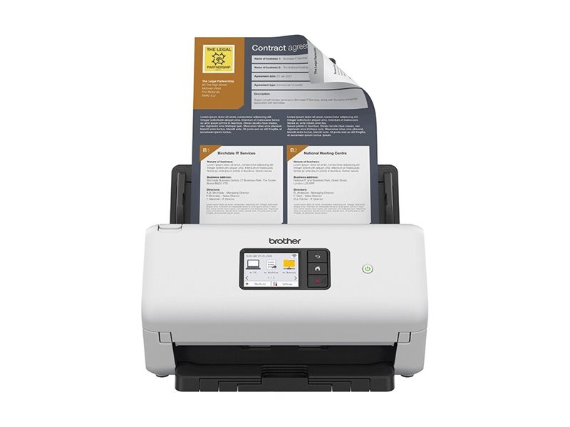 Brother ADS-4550W - Dokumentenscanner - Dual-CIS - Duplex - A4 - 600 dpi x 600 dpi - bis zu 35 Seiten/Min. (einfarbig)