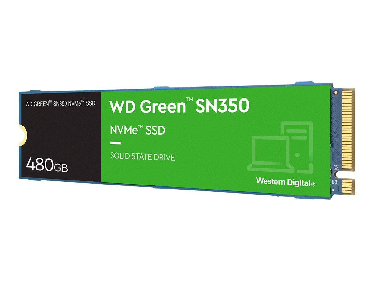 WD Green SN350 NVMe SSD WDS480G2G0C - SSD - 480 GB - intern - M.2 2280 - PCIe 3.0 x4 (NVMe)