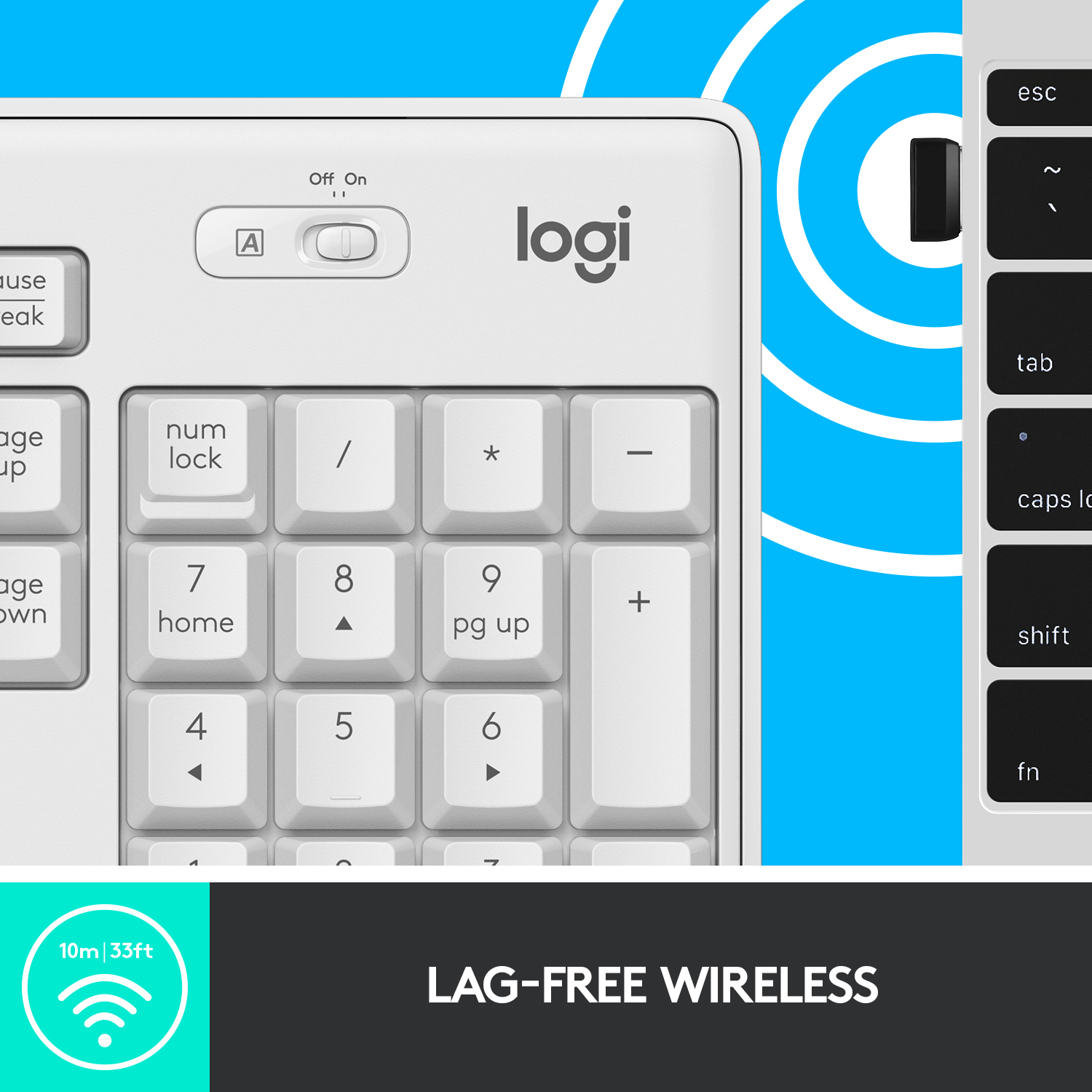 Logitech MK295 Silent Wireless Combo - Standard - RF Wireless - QWERTY - Weiß - Maus enthalten