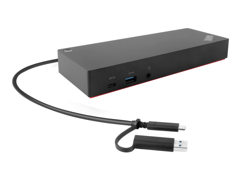 Lenovo ThinkPad Hybrid USB-C with USB-A Dock - Kabelgebunden - USB 3.2 Gen 2 (3.1 Gen 2) Type-C - 3,5 mm, Ansicht 3