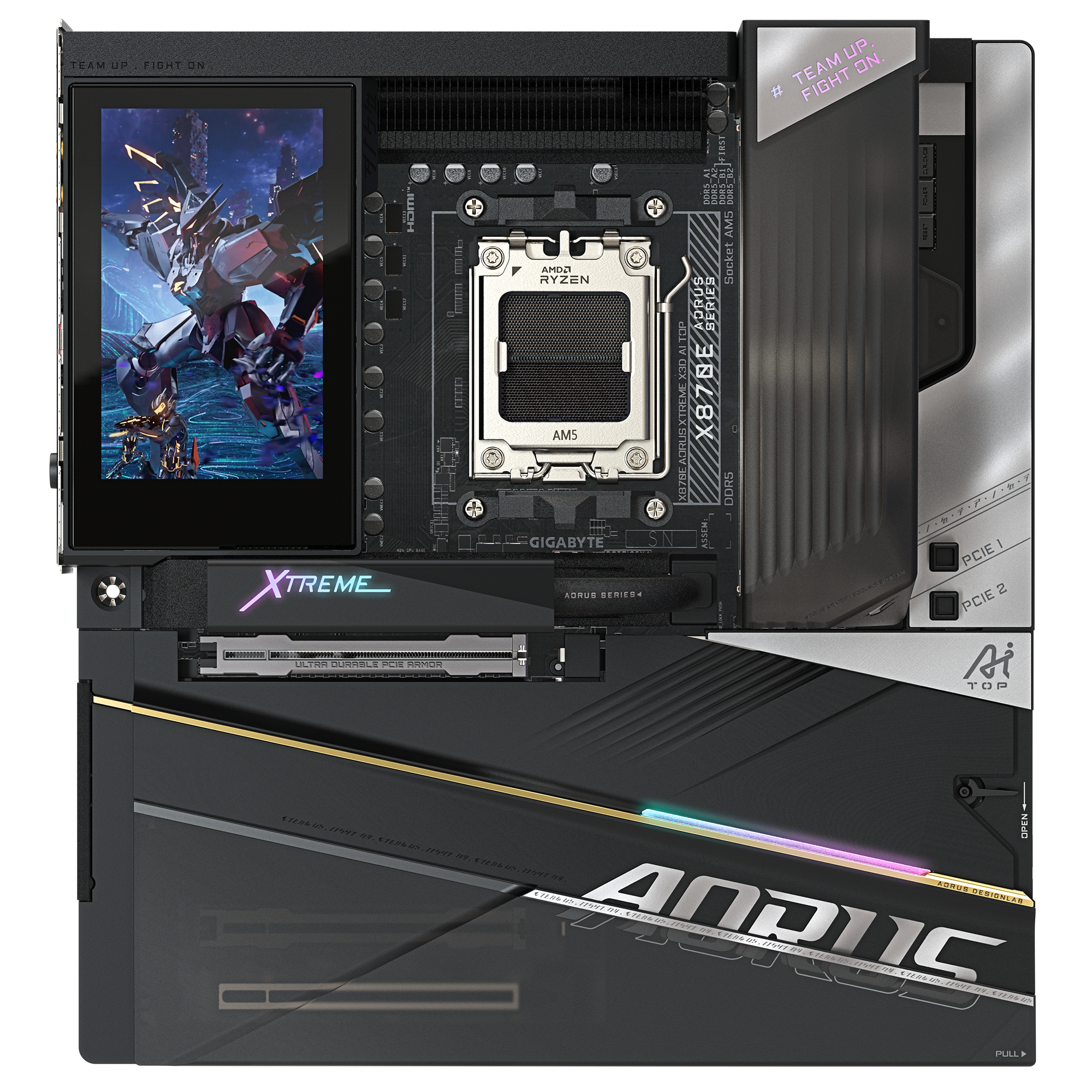 Gigabyte X870E A XTR X AI Top - Mainboard - AMD Sockel AM5 (Ryzen Zen4), Ansicht 2