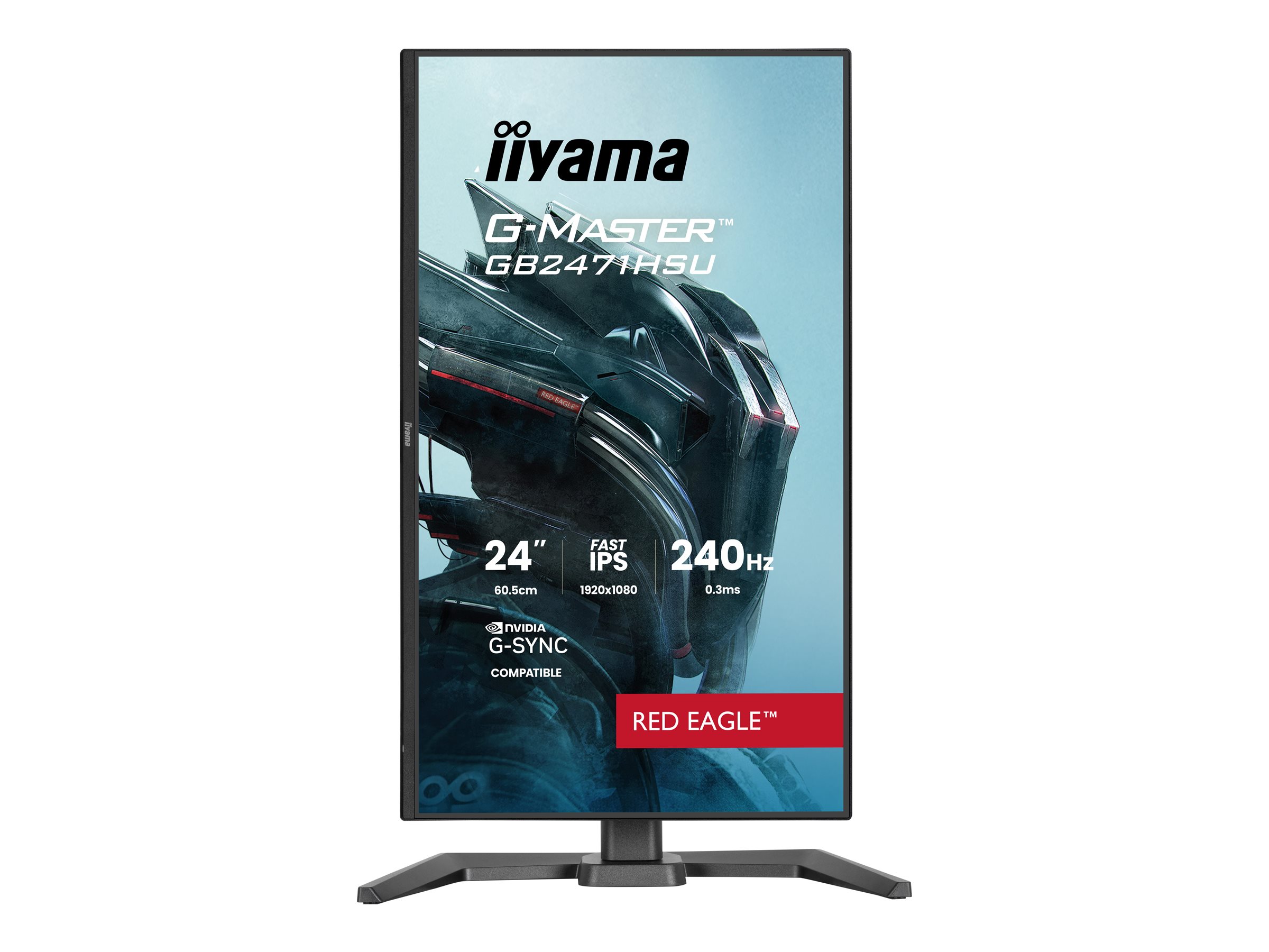Iiyama G-MASTER Red Eagle GB2471HSU-B1 - LED-Monitor - Gaming - 60.5 cm (24")
