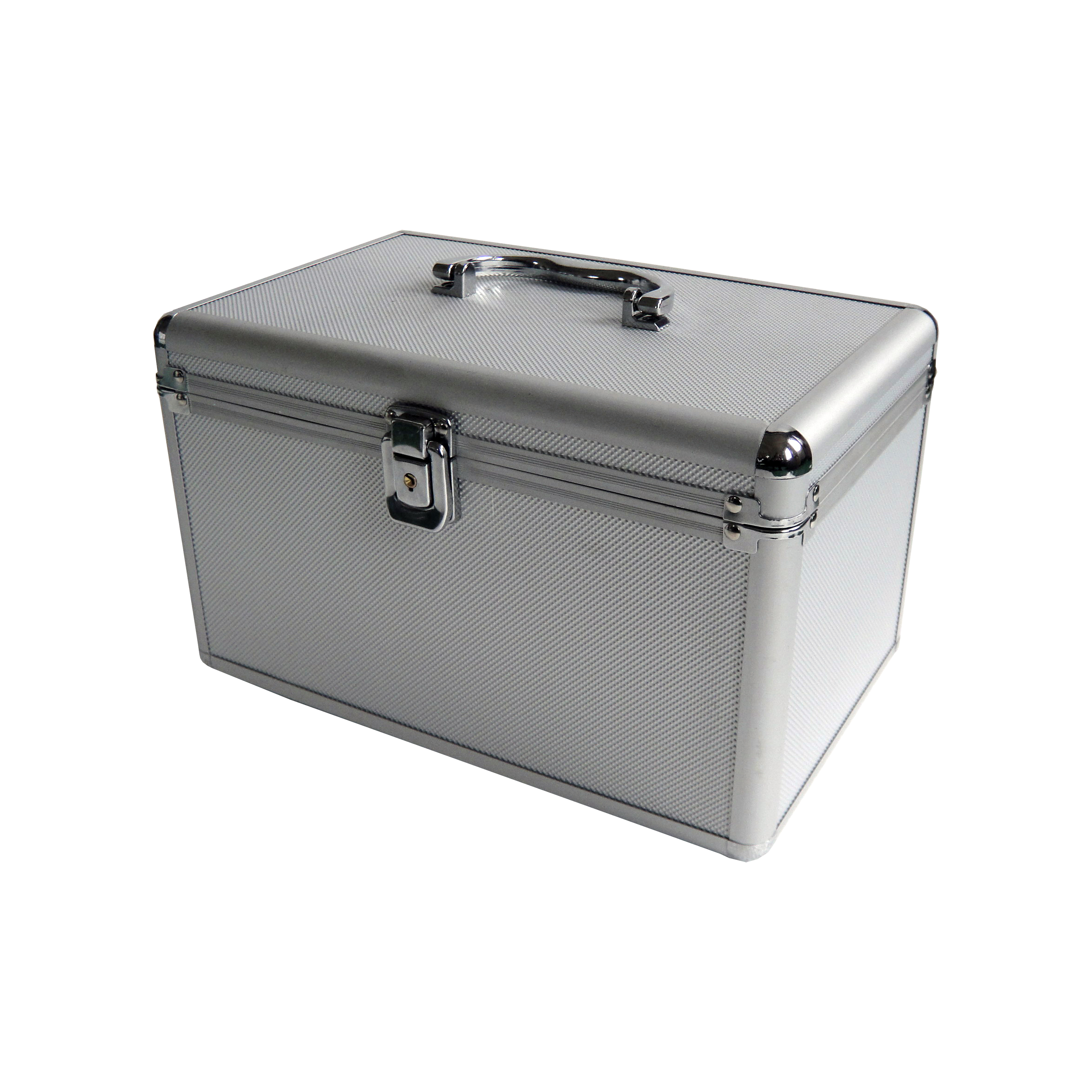 MEDIARANGE BOX75 - Gehäusebox - 200 Disks - Silber - Fleece - Kunststoff - Holz - 120 mm - Aluminium, Ansicht 4