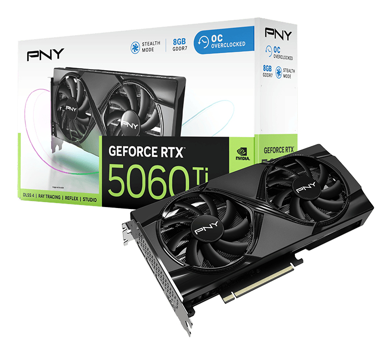 PNY GeForce RTX 5060 Ti 8GB Overclocked - Grafikkarten, Ansicht 2