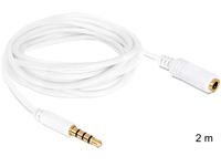 Delock Audiokabel - mini-phone stereo 3.5 mm männlich zu mini-phone stereo 3.5 mm weiblich