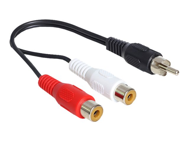 Delock Audio-Adapter - RCA männlich zu RCA x 2 weiblich