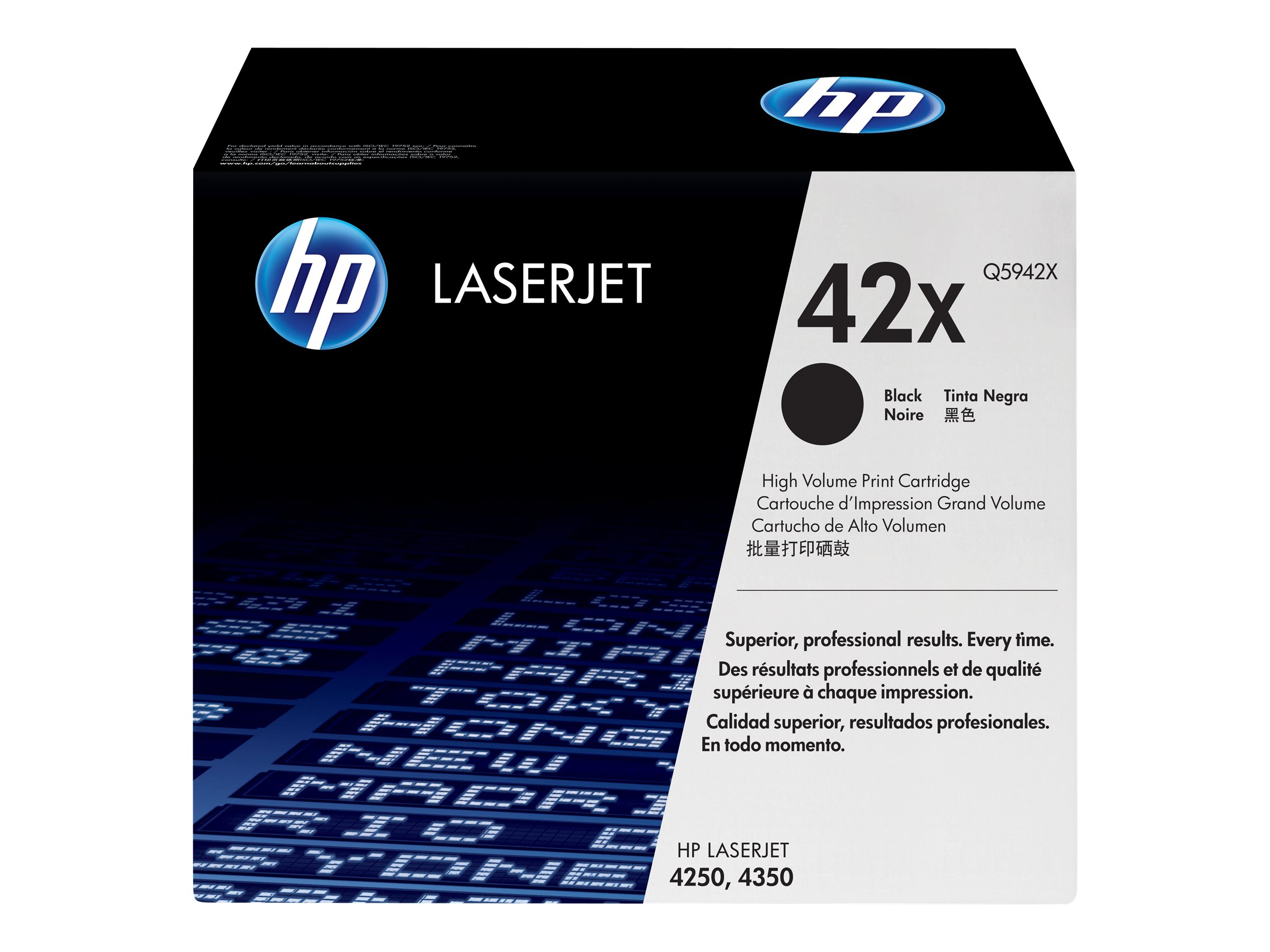 HP 42X - Hohe Ergiebigkeit - Schwarz - original - LaserJet - Tonerpatrone (Q5942X)