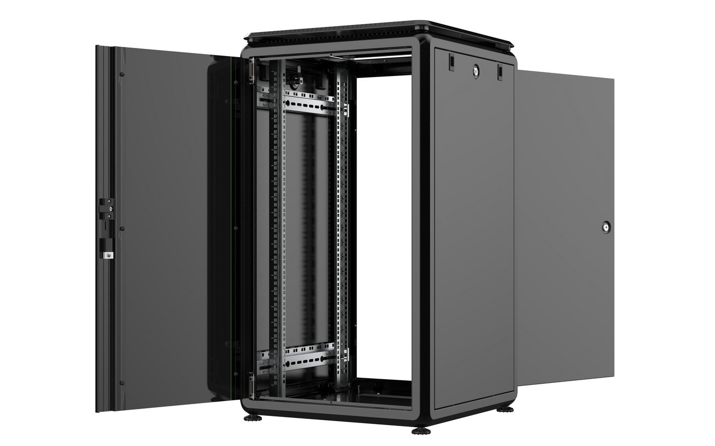 Lanview RDL20U66BL - 20U - 600 kg - 43 kg - Schwarz, Ansicht 2