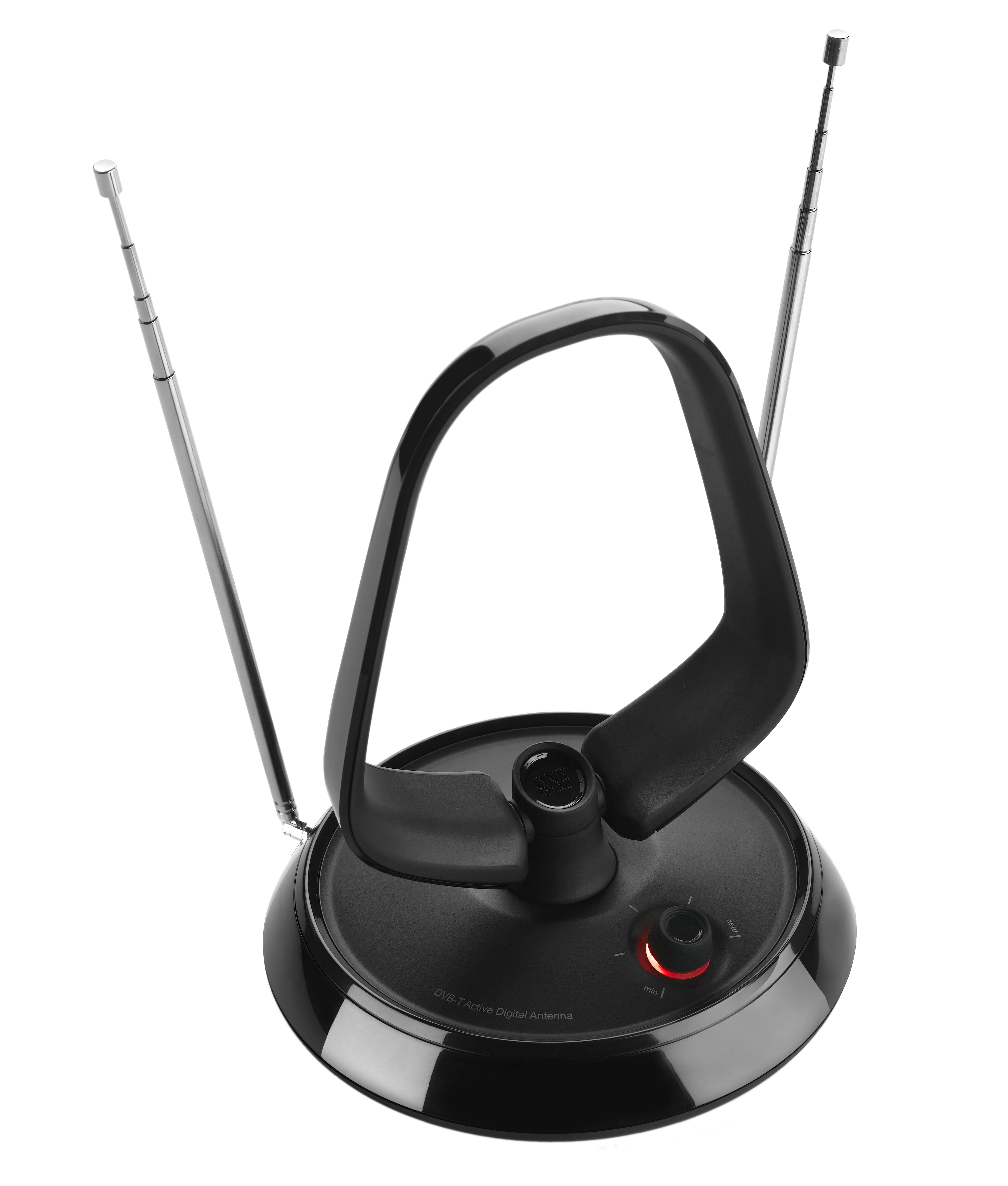 One for All Value Line DVB-T Indoor Antenne 5G - Drinnen - Schwarz - 1 m - DVB-T - DVB-T2 - IEC male connector, Ansicht 2