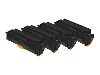 Peach Combi-Pack - 4er-Pack - mit hoher Kapazität - Schwarz Gelb Cyan Magenta - kompatibel - wiederaufbereitet - Tonerpatrone (Alternative zu: HP 312A HP 312X)