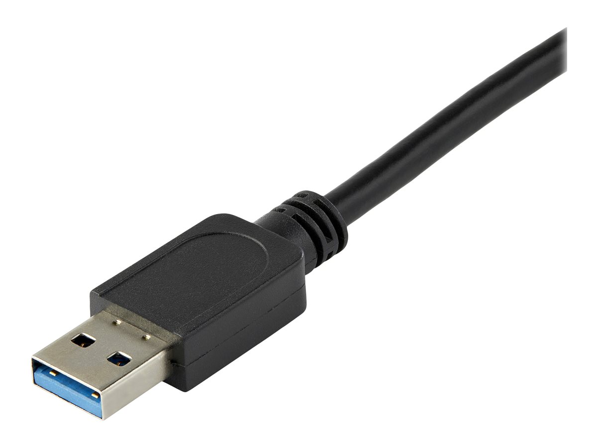 StarTech.com USB 3.0 auf HDMI Adapter / Konverter - Externe Monitor Grafikkarte für Mac und PC - DisplayLink Zertifiziert - HD 1080p - Adapterkabel - USB Typ A männlich zu HDMI weiblich - 16 cm - Schwarz - 1920 x 1200 (WUXGA)