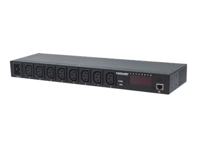 Intellinet 19" Intelligent 8-Port PDU, 19" Rackmountable C13 Intelligent Power Distribution Unit; Monitors Power, Temperature and Humidity - Stromverteilungseinheit (Rack - einbaufähig)