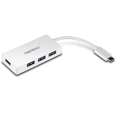 TRENDnet TUC-H4E - Hub - 4 x SuperSpeed USB 3.0 + 1 x USB-C, Ansicht 2
