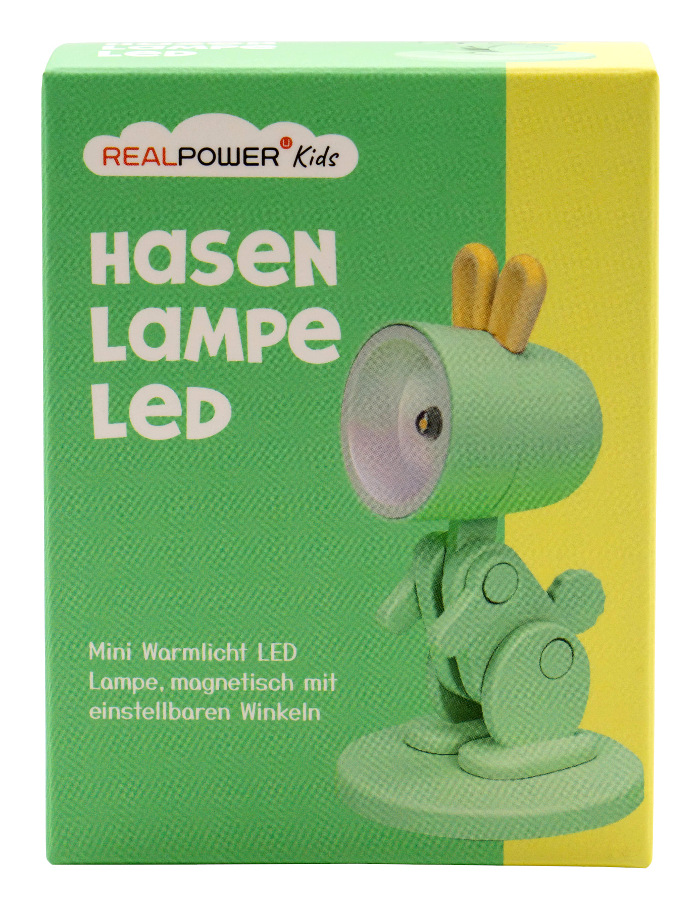 RealPower LED-Tier Taschenlampe Grenn rabbit mit Sockel, Ansicht 3