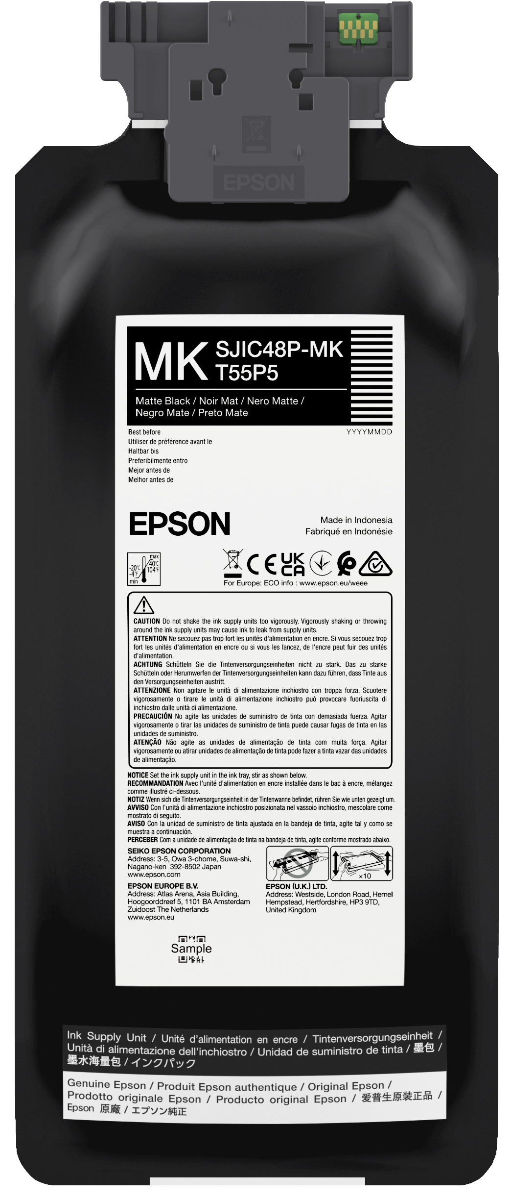 Epson SJIC48P-MK INK CARTRIDGE FOR CW C8000E MATT BLACK, Ansicht 4