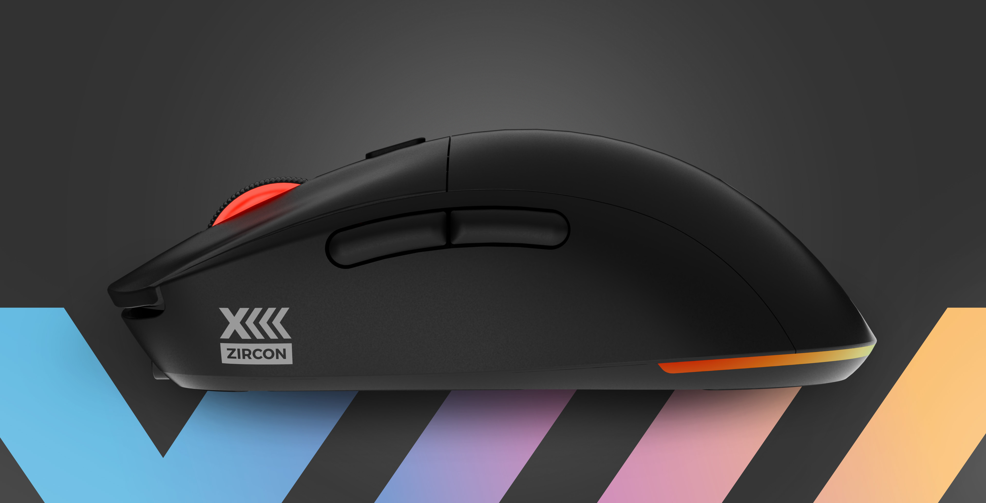 natec Gaming Maus Zircon XiiiCustom kabellos schwarz - Maus - 26.000 dpi, Ansicht 4