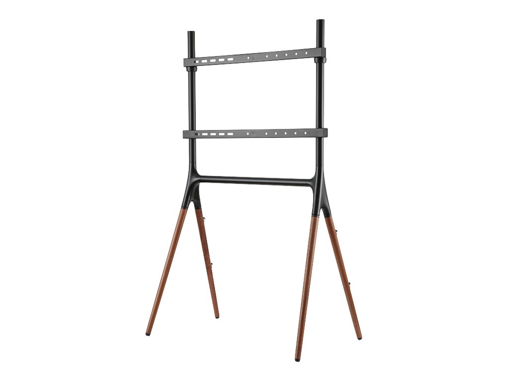 LogiLink Aufstellung - für LCD TV - Aluminium, Stahl, Walnussholz - Schwarz, Walnussholz - Bildschirmgröße: 124-178 cm (49"-70")