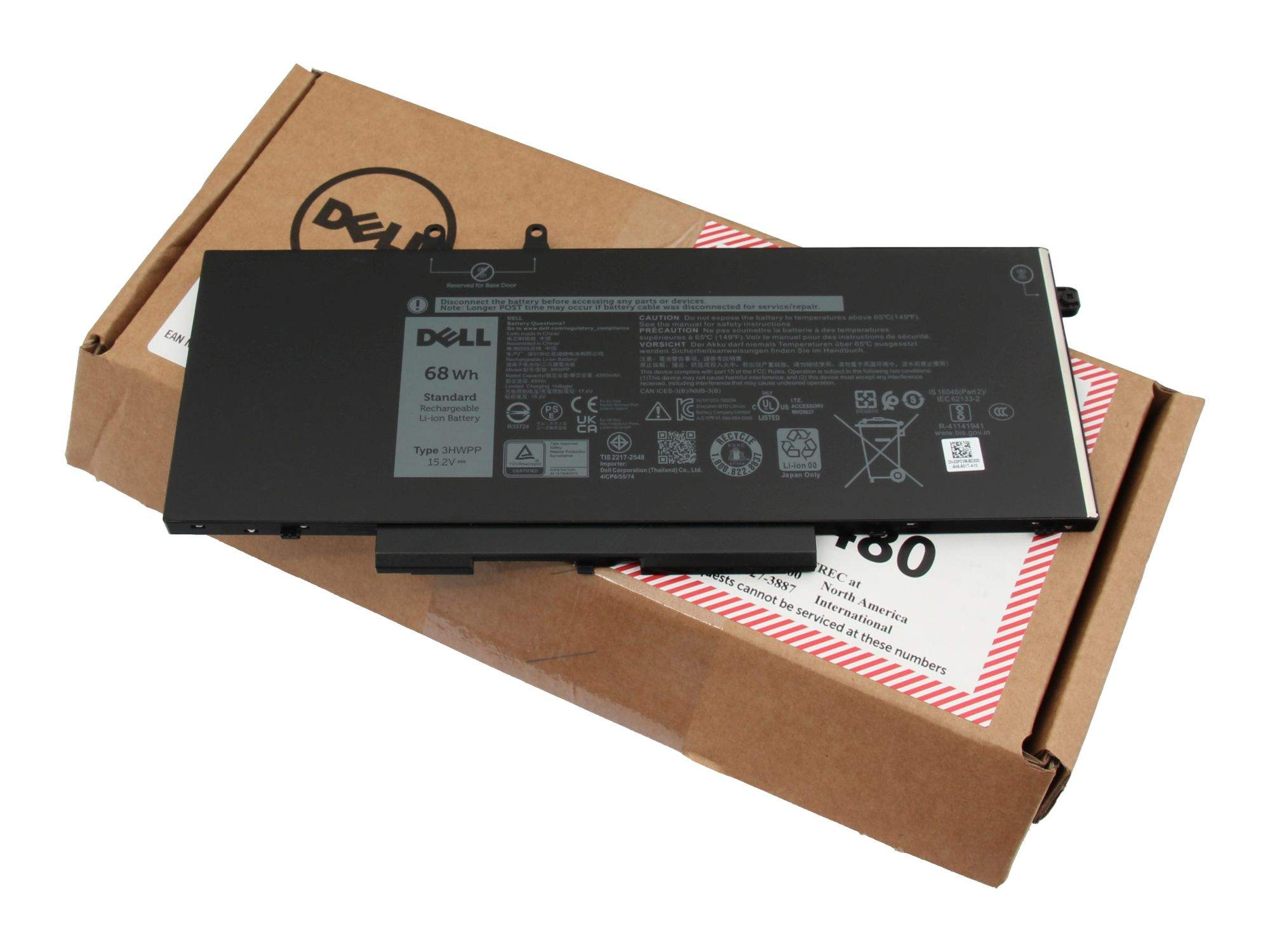 Dell  Laptop-Batterie - Lithium-Ionen - 4 Zellen, Ansicht 2