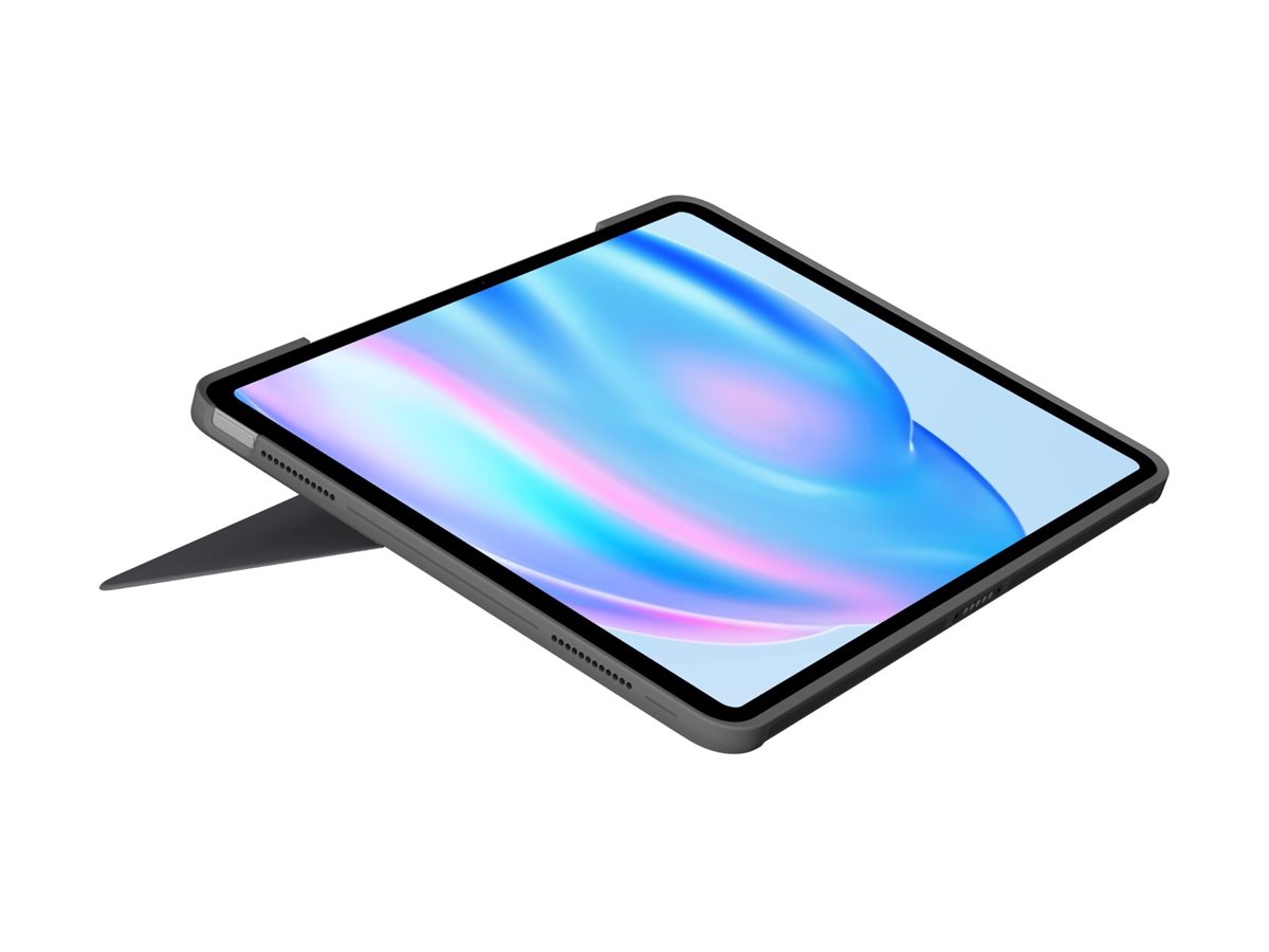 Logitech Combo Touch - Tastatur und Foliohülle - mit Trackpad - beleuchtet - QWERTZ - für Apple 13-inch iPad Air (M2), Ansicht 3