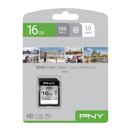 PNY Elite - Flash-Speicherkarte - 16 GB - UHS-I U1 / Class10, Ansicht 2