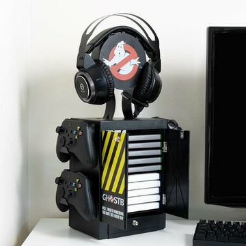 Numskull Games 5056280433576 - Ghostbusters Diskettenhalter für Spiele, Xbox, Schwarz, Gelb, Matt, Ansicht 4