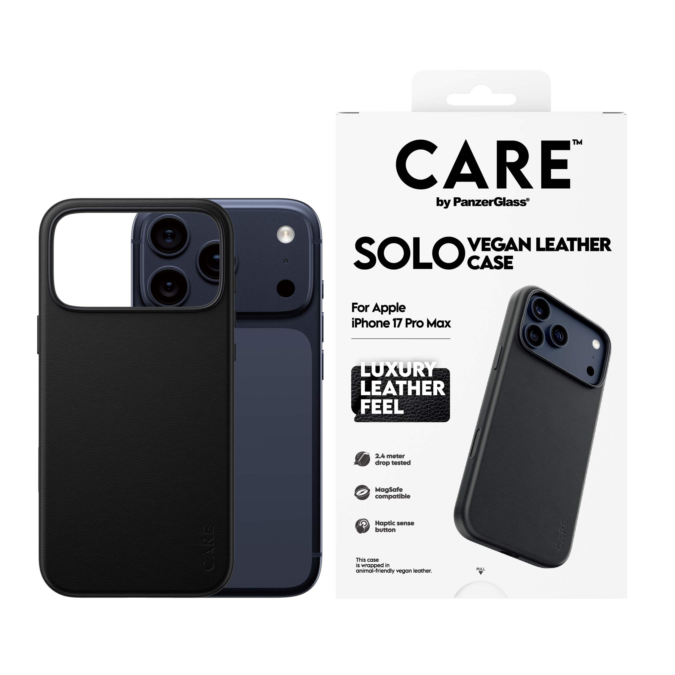 PanzerGlass CARE by Solo Case Black iPhone 17 Pro Max, Ansicht 3