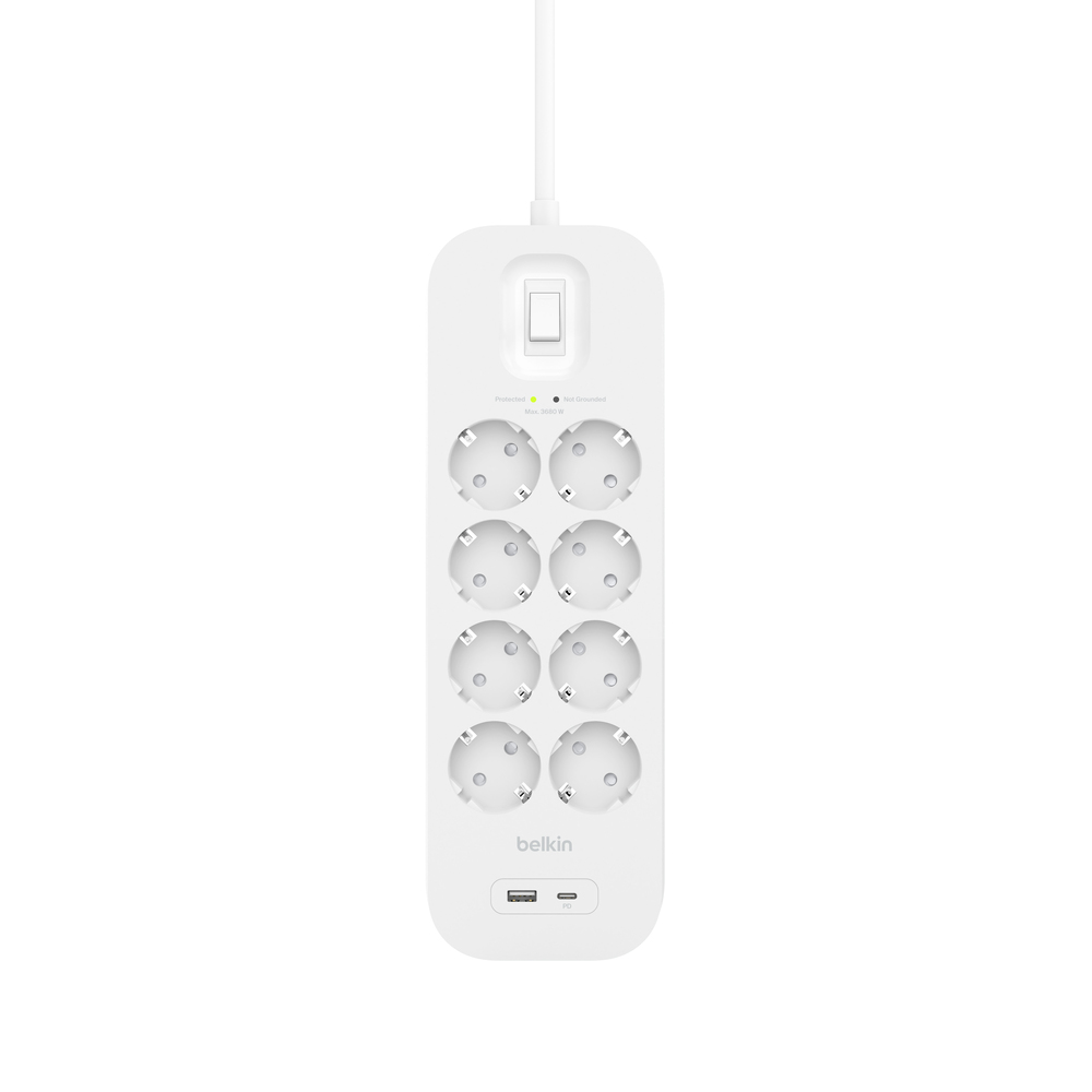 Belkin Connect - Überspannungsschutz - mit USB-C und USB-A Ports, Ansicht 2