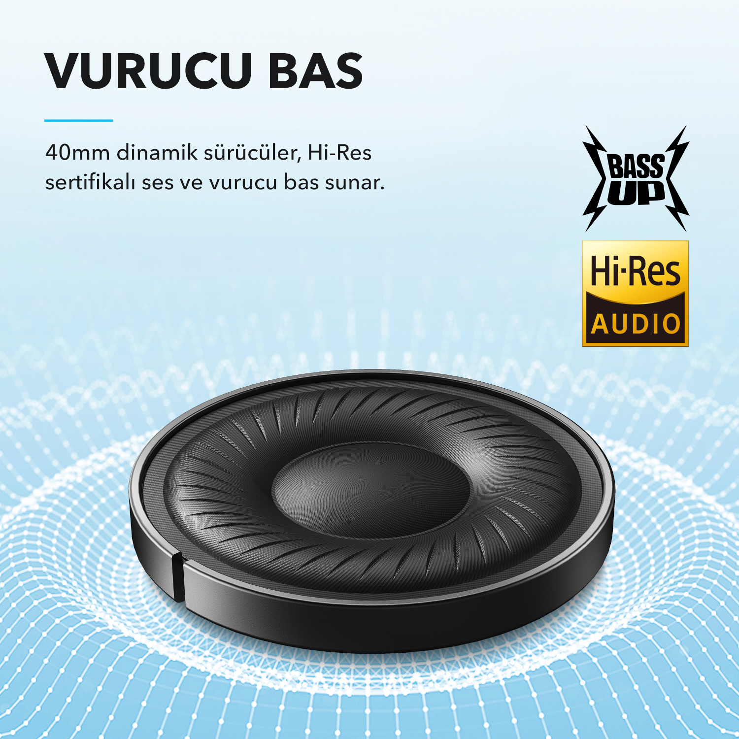 Anker Innovations Soundcore Q20i - Kopfhörer mit Mikrofon - ohrumschließend, Ansicht 2