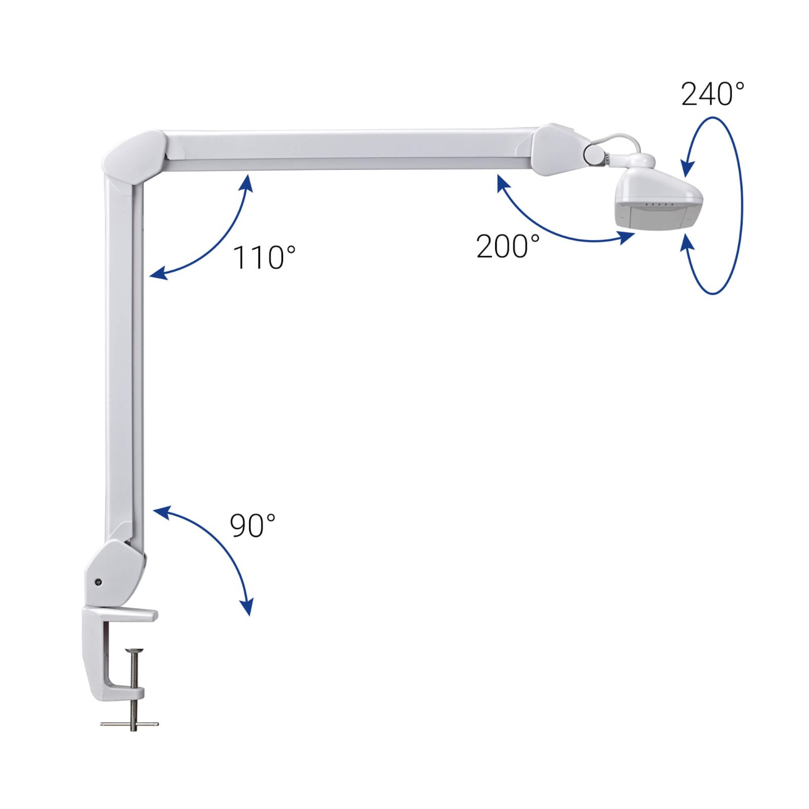 Jakob Maul GmbH MAUL 8205802 - Weiß - LED workstation lamp MAULintro, Ansicht 4