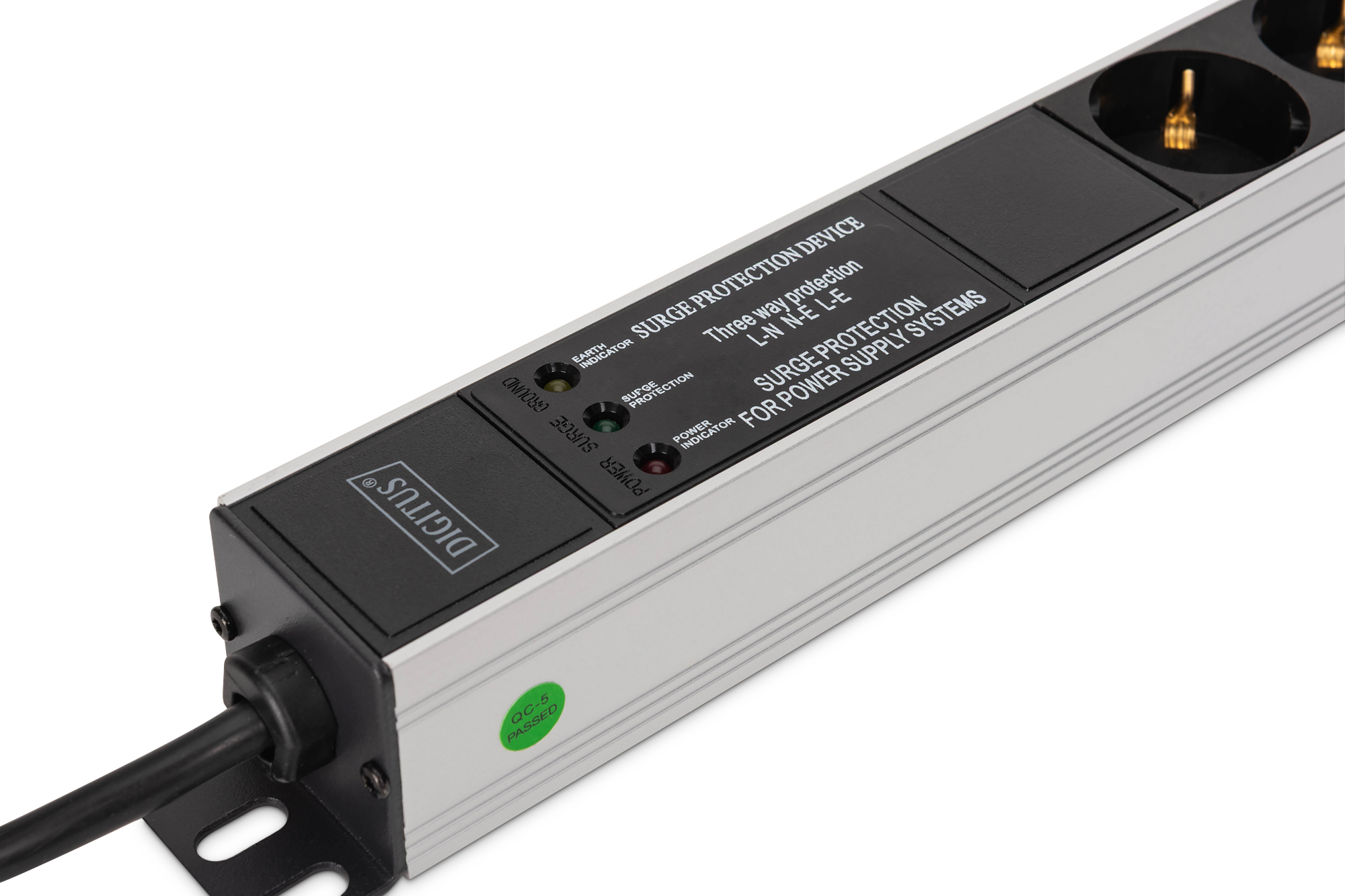 DIGITUS Aluminium PDU Rackmountable Frequenz filter 2m, Ansicht 2