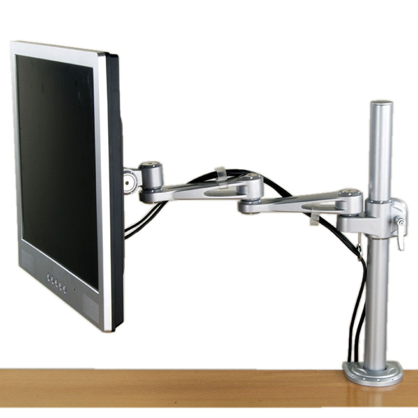 VALUE Single LCD Monitor Arm - Befestigungskit (C-Klammer, Gelenkarm mit 5 Drehpunkten), Ansicht 4