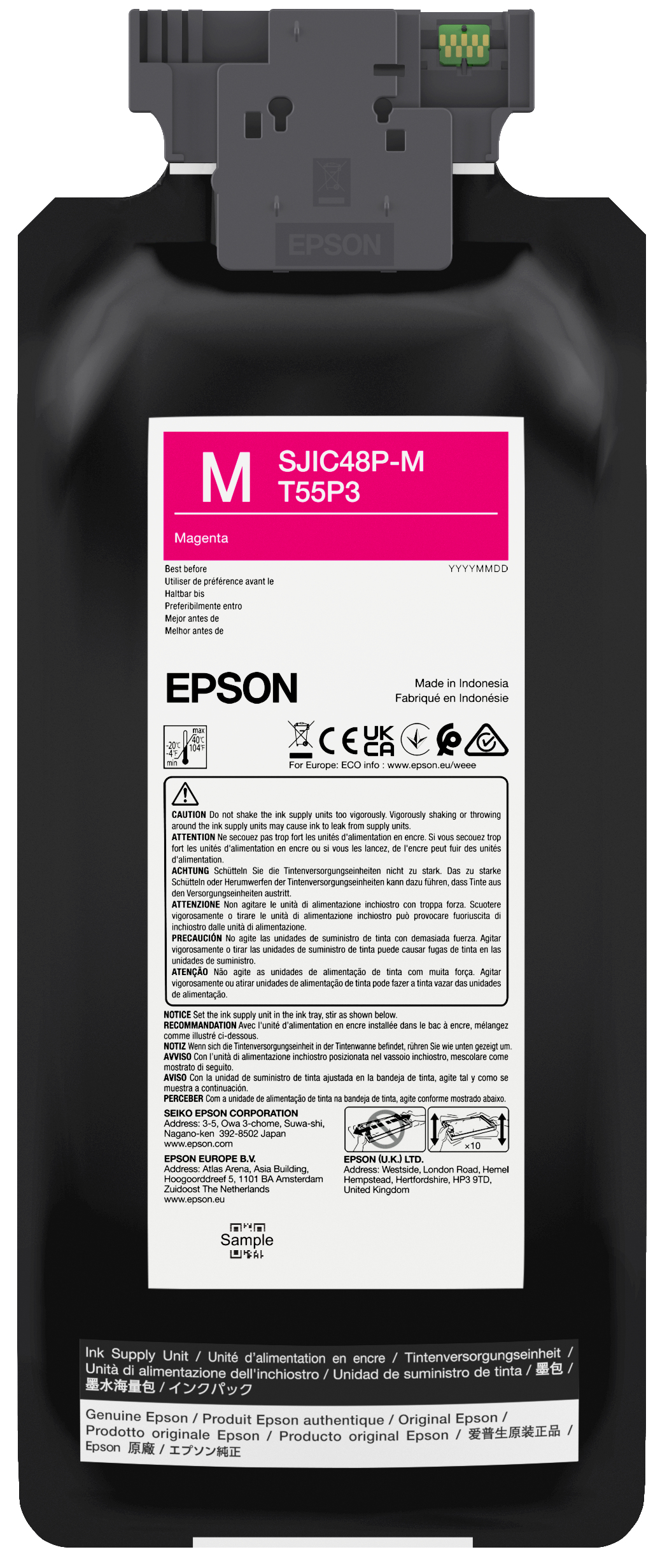 Epson SJIC48P-M INK CARTRIDGE FOR CW C8000E MAGENTA, Ansicht 4