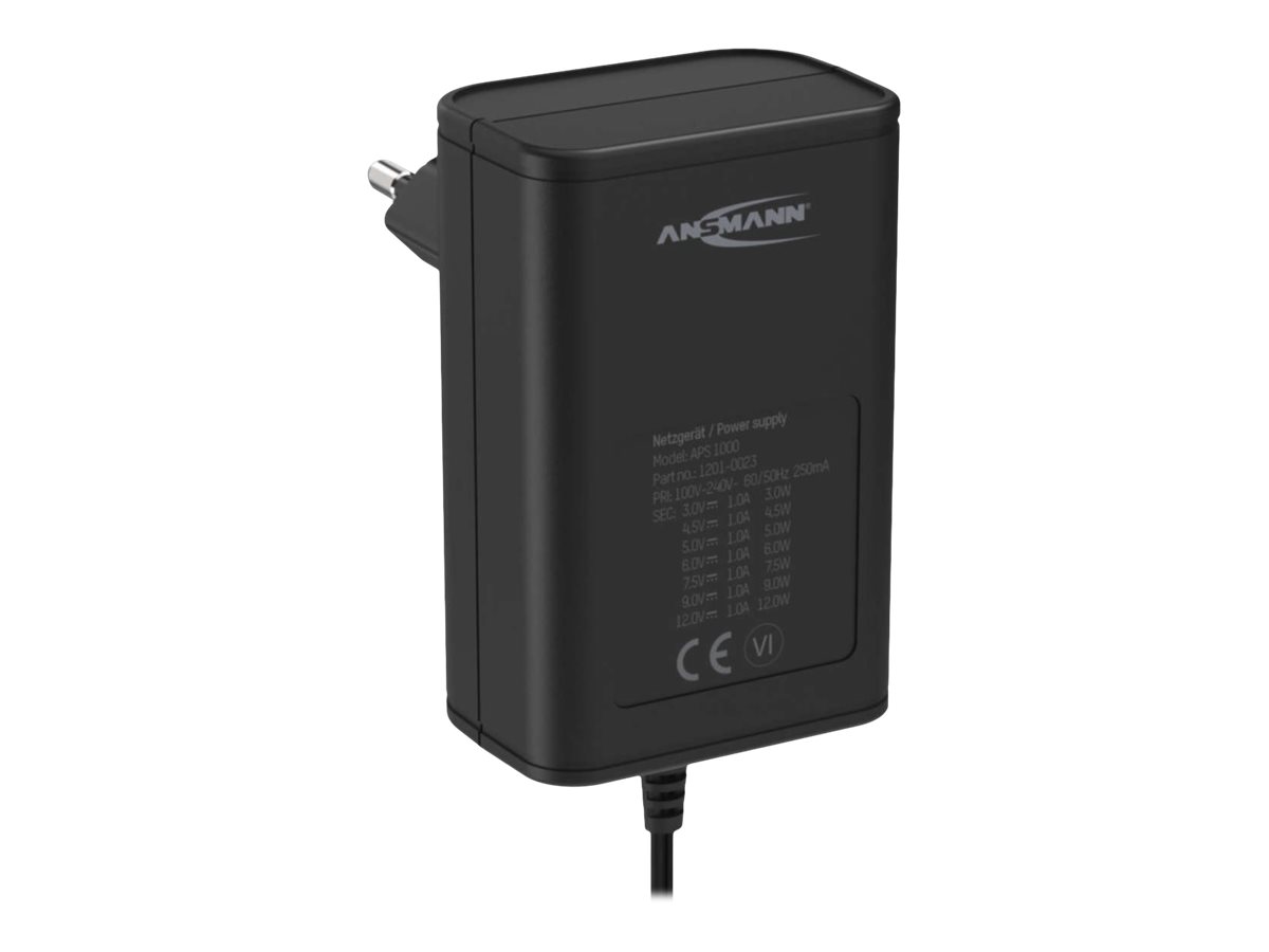 Ansmann APS 1000 - Netzteil - 12 Watt - 1 A - Schwarz, Ansicht 3