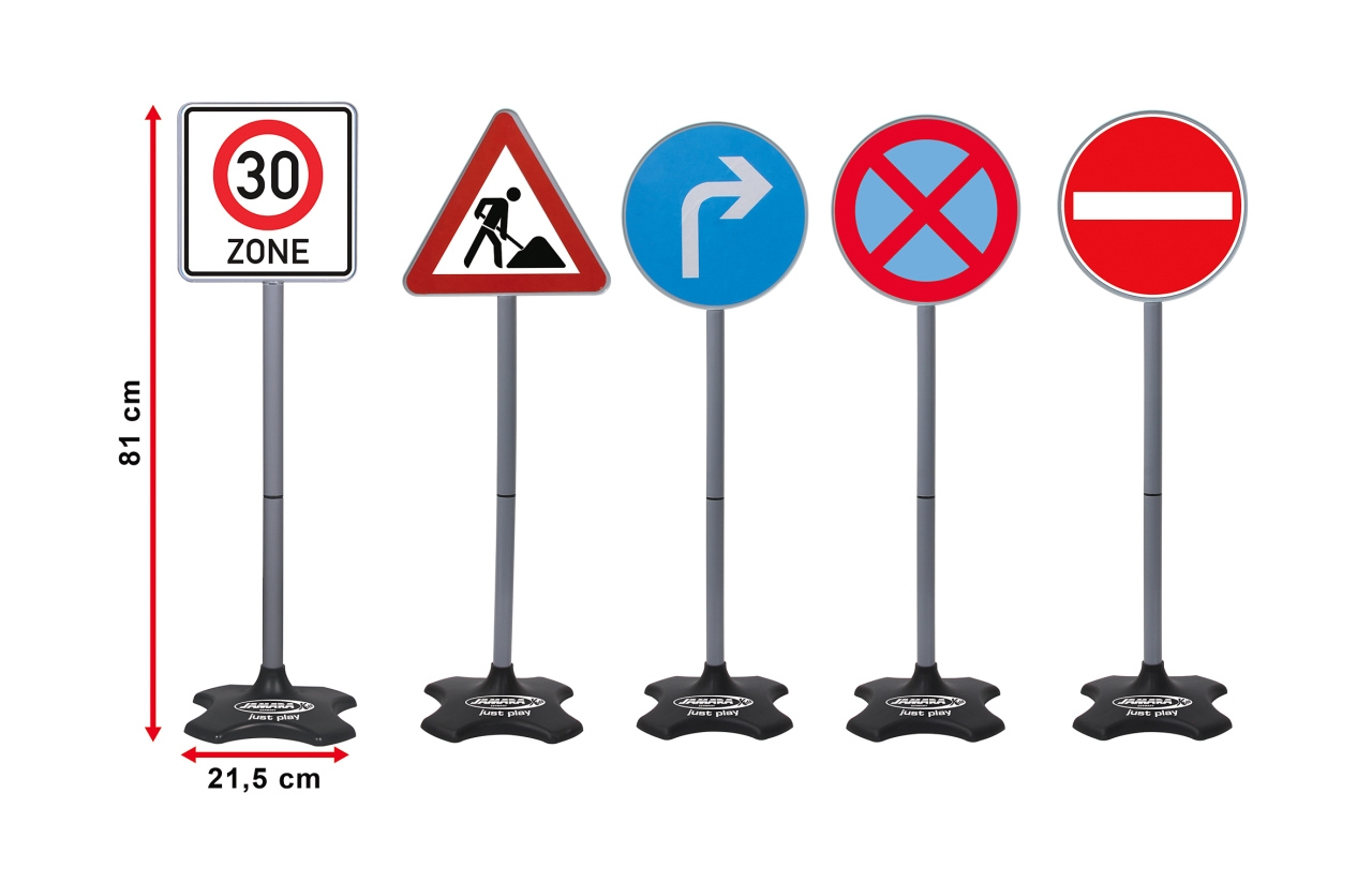 JAMARA Traffic-Set-Grand B - Spielzeugverkehrszeichen-Set - 3 Jahr(e) - Kunststoff - Schwarz - Blau - Grau - Rot - Weiß, Ansicht 3