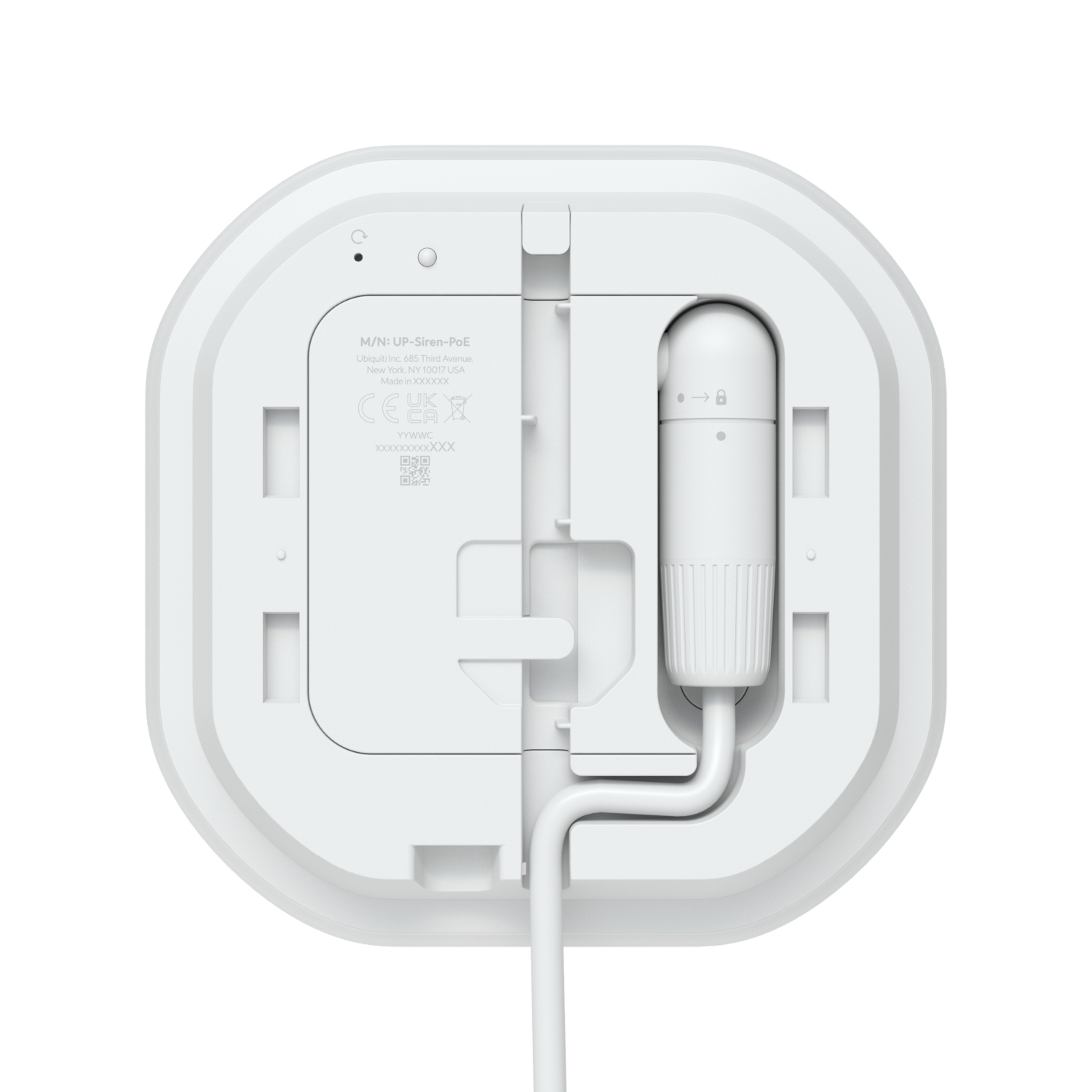 Ubiquiti Siren PoE Alarmsirene LED 1x10/100 RGBW-LED-Leuchtring, Ansicht 2