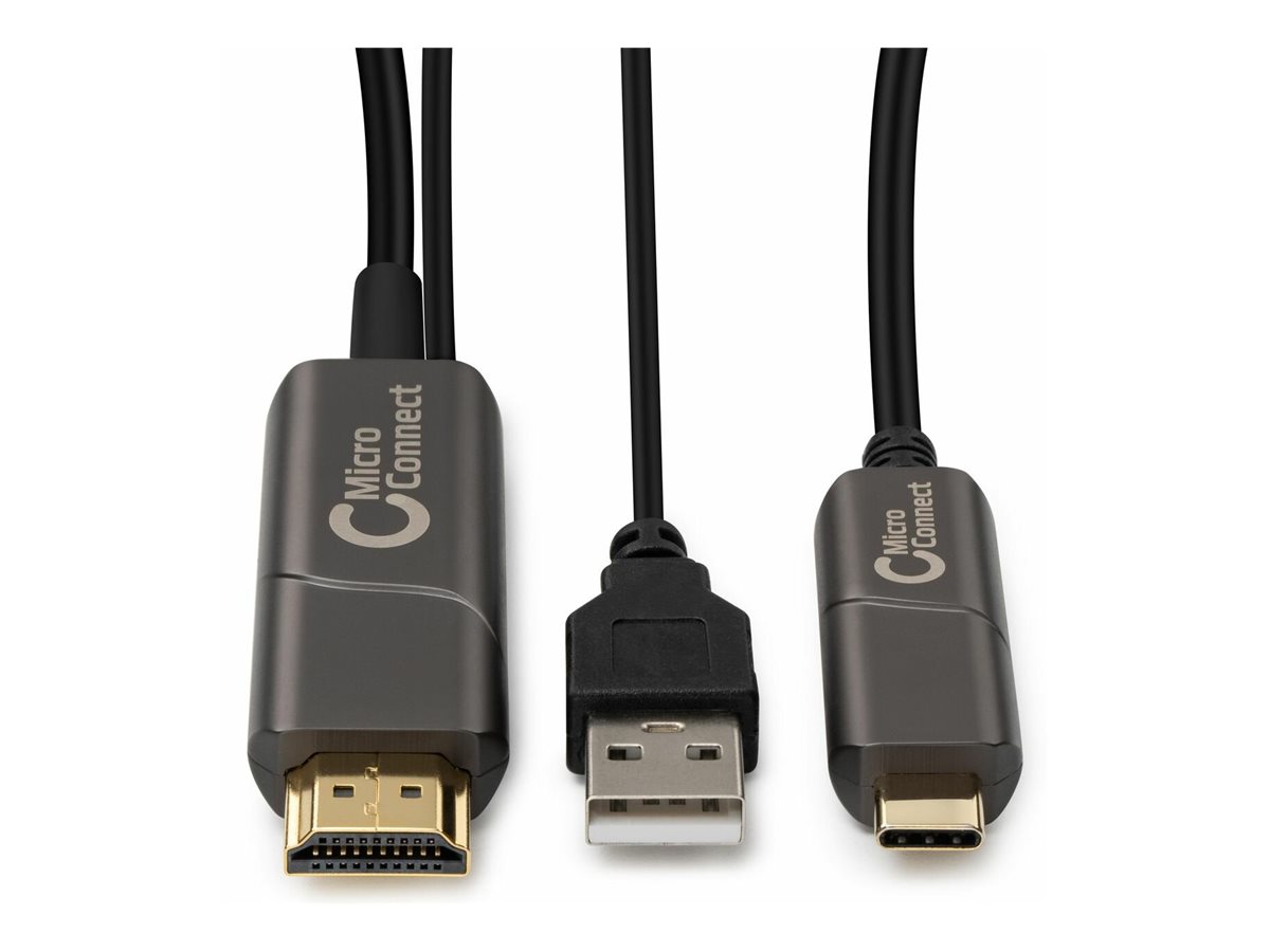 MicroConnect USB3.1CHDMI10OP - 10 m - USB Typ-C - HDMI - Männlich - Männlich - Gerade, Ansicht 3