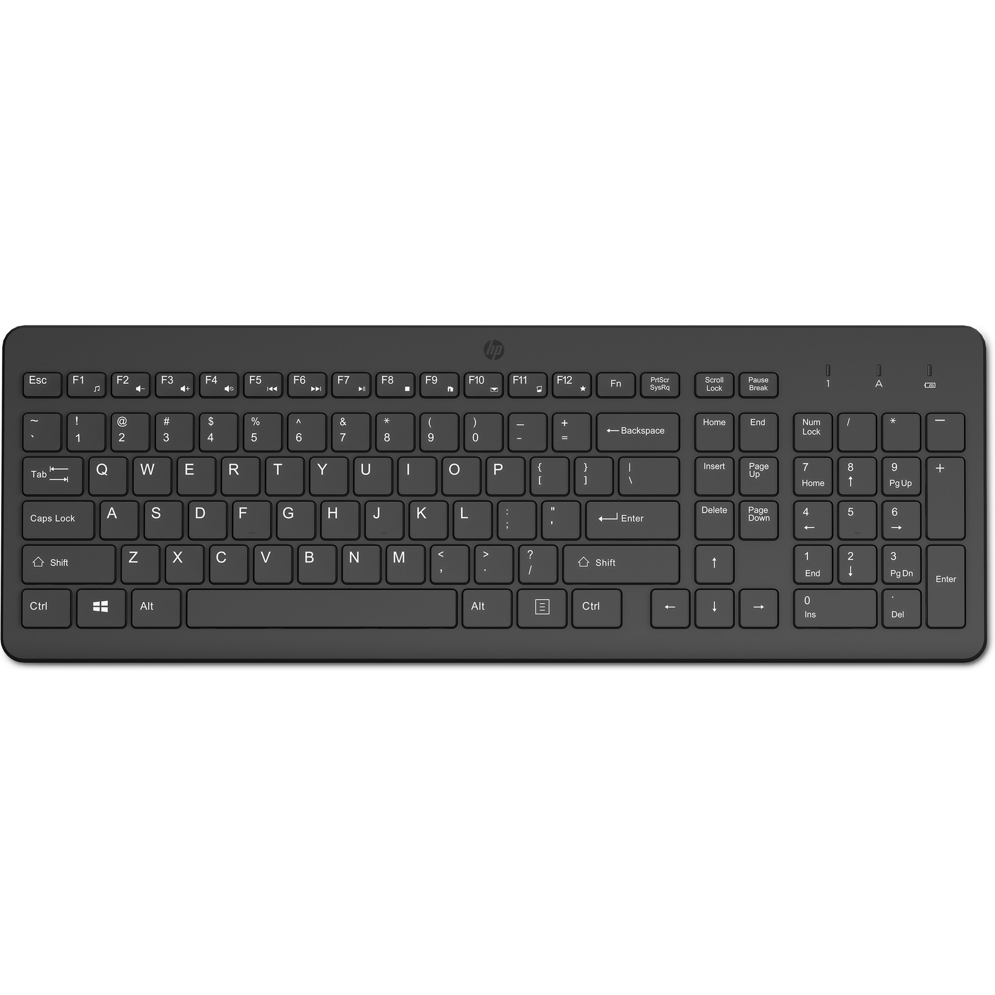 HP 225 - Tastatur - 2,5-Zonen-Layout - kabellos - TL: Französisch, AZERTY, Ansicht 2