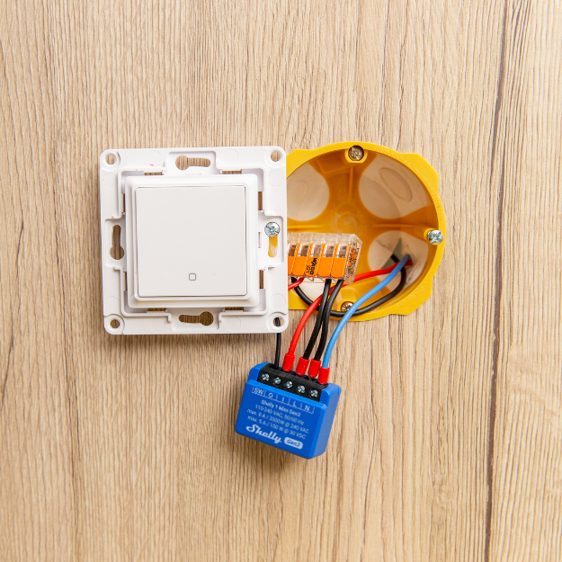 Shelly Plus 1 Mini Gen. 3 - 8A - 1 Kanal - WLAN - BT, Ansicht 3