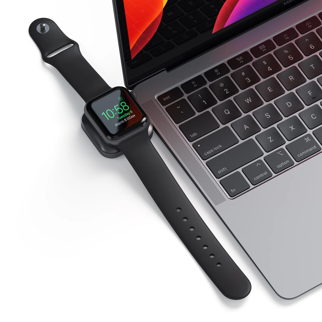 Satechi ST-TCMCAWM - Ladestation - Smartwatch - Schwarz - Silber - Weiß - Apple - 6/SE/5/4/3/2/1 - Aluminium, Ansicht 4